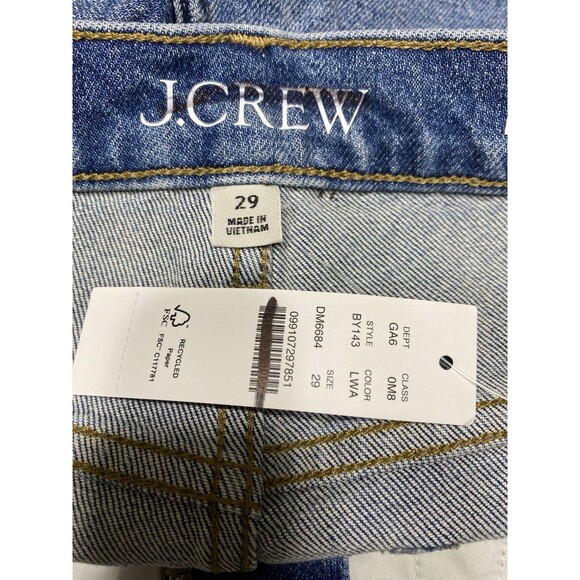 J. Crew Mid-rise denim short in Lakeshore wash NWT Size 29 - Picture 7 of 13